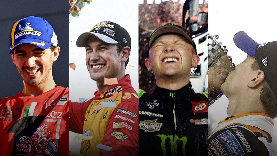 Campeones en NASCAR y MotoGP