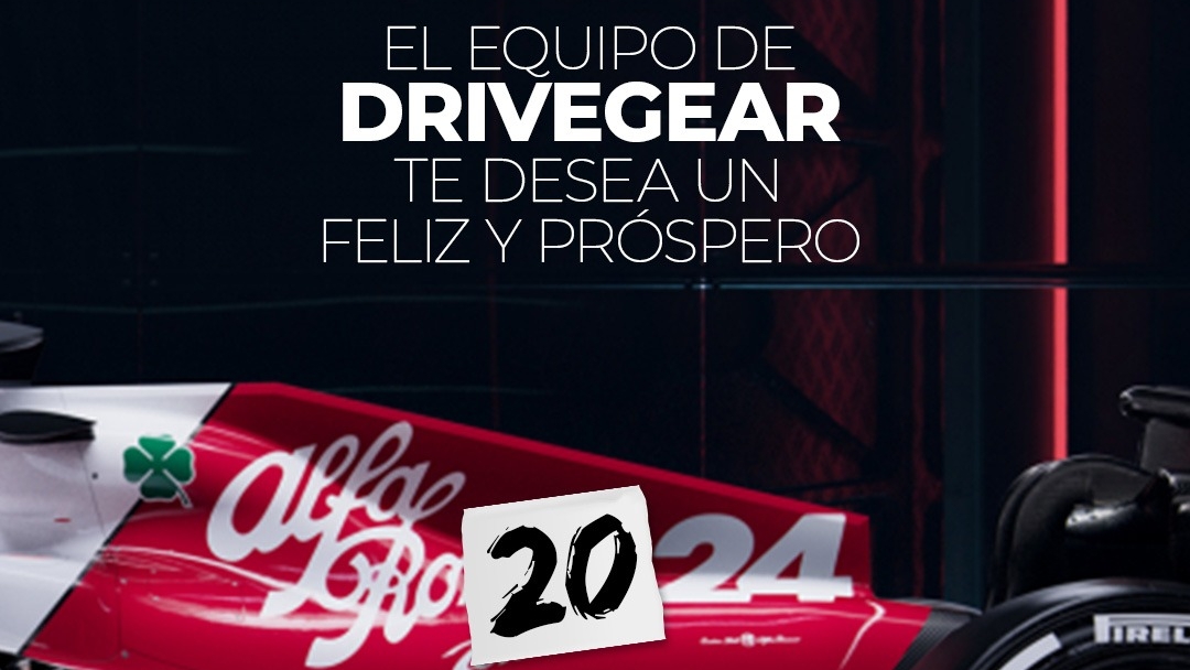 Bandera a cuadros para el 2023 y bandera verde para el 2024