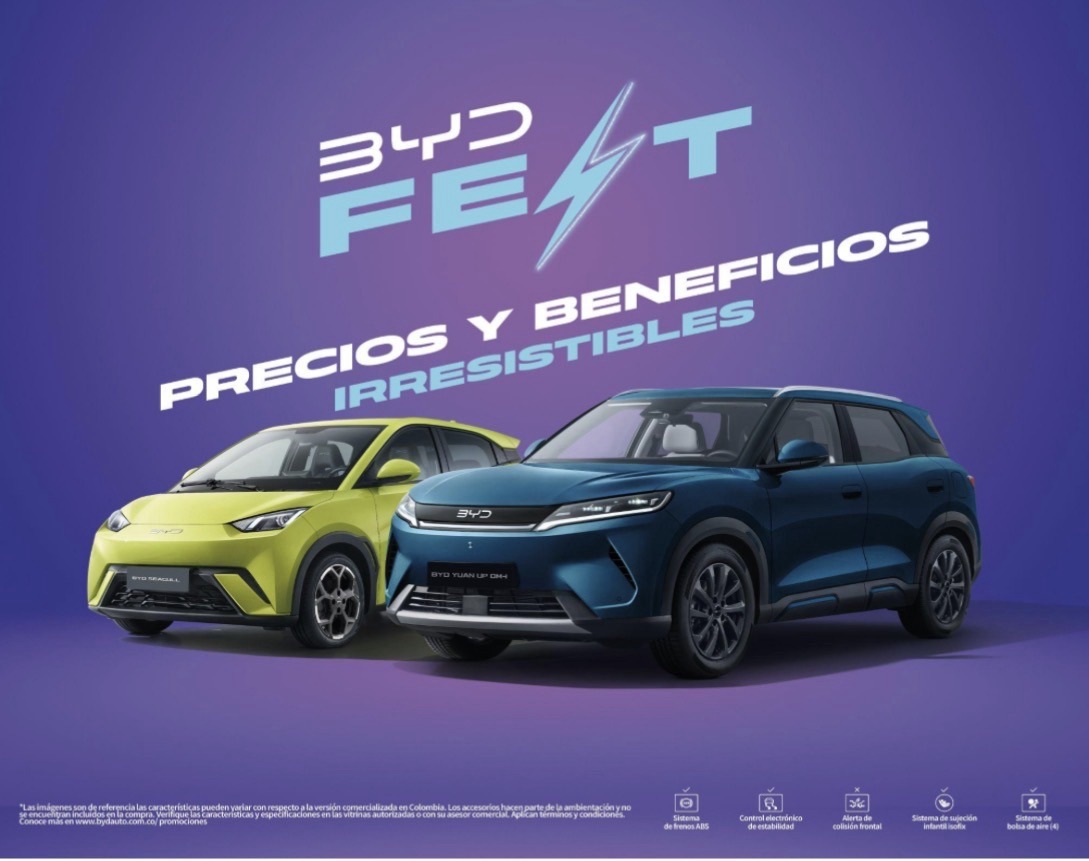 BYD Fest 2026 llega a Colombia con beneficios exclusivos para impulsar la movilidad eléctrica e híbrida