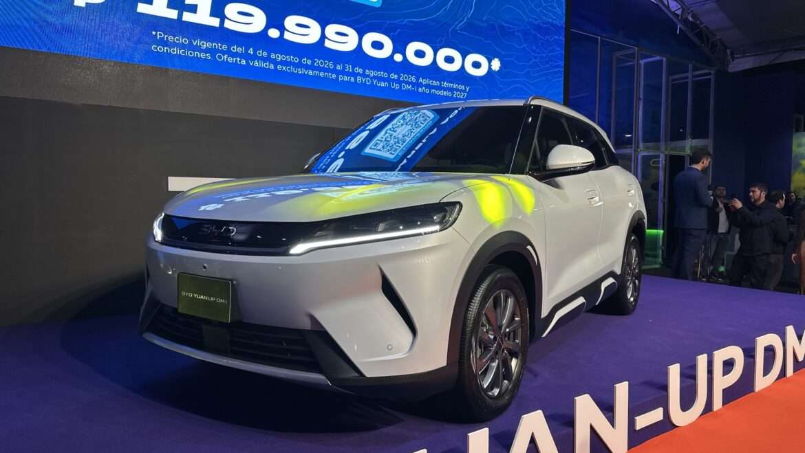 BYD Yuan Up DM-i llega a Colombia: hasta 1.100 km de autonomía y tecnología Súper Híbrida Enchufable